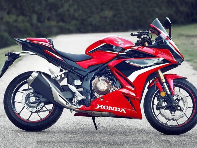 Lojas Carenagens Moto Honda CBR500R 2019-2021 - Vermelho Branco Preto Brilhante OEM Estilo
