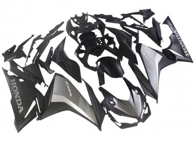 Lojas Carenagens Moto Honda CBR500R 2019-2021 - Prata Preto Fosco