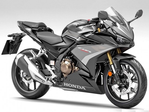 Lojas Carenagens Moto Honda CBR500R 2019-2021 - Prata Preto Fosco