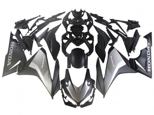 Lojas Kit Carenagens Moto Honda CBR500R 2022-2023 - Prata Cinzento Preto Fosco