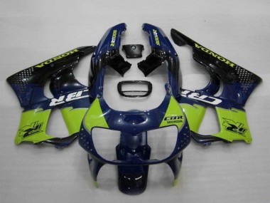 Lojas Carenagens Moto Honda CBR900RR 893 1994-1995 - Azul Verde Preto Brilhante