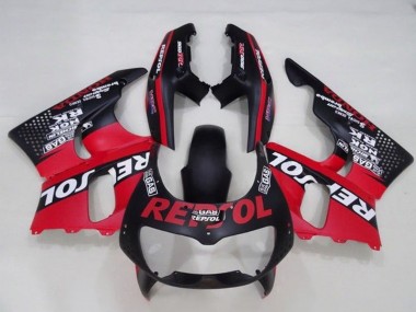 Lojas Carenagens Moto Honda CBR900RR 893 1994-1995 - Vermelho Preto Fosco Branco Repsol