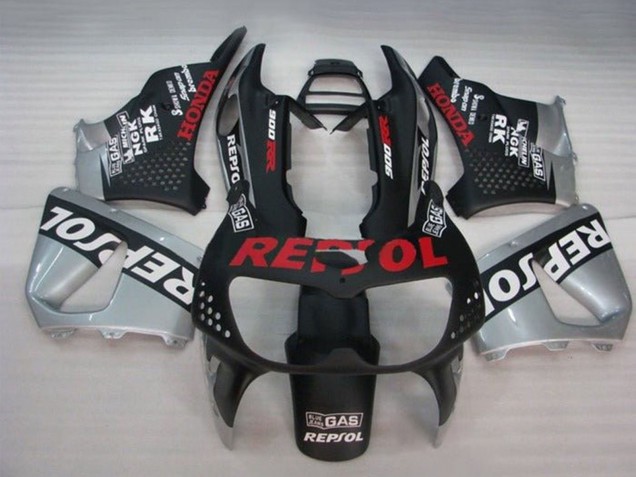 Lojas Carenagens Moto Honda CBR900RR 893 1994-1995 - Prata Preto Fosco Branco Vermelho Repsol