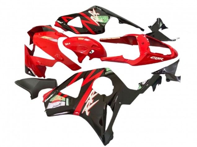 Lojas Carenagens Moto Honda CBR900RR 929 2000-2001 - Vermelho Preto Fosco Preto Brilhante