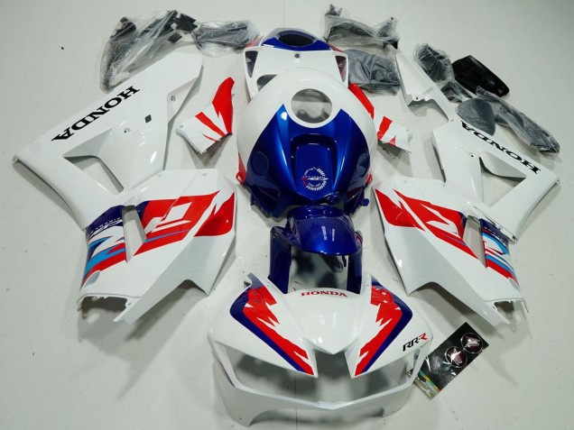 Lojas Carenagens Moto Honda CBR600RR 2013-2023 - Branco Vermelho Azul Fireblade