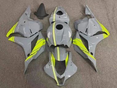 Lojas Carenagens Moto Honda CBR600RR 2007-2008 - Nardo Cinzento Amarelo Néon