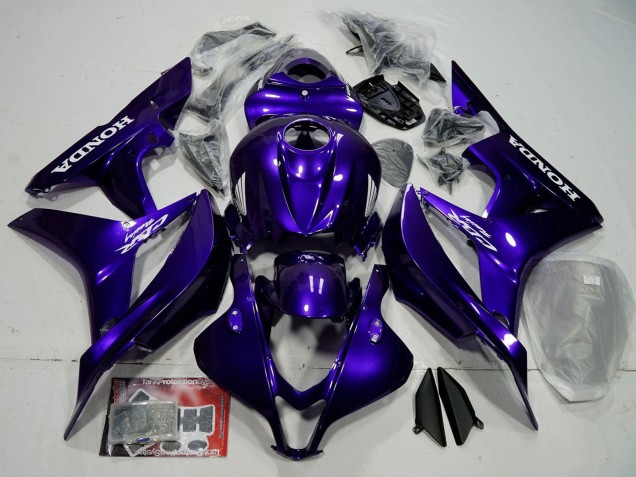 Lojas Carenagem Moto Honda CBR600RR 2007-2008 - Azul Preto Brilhante