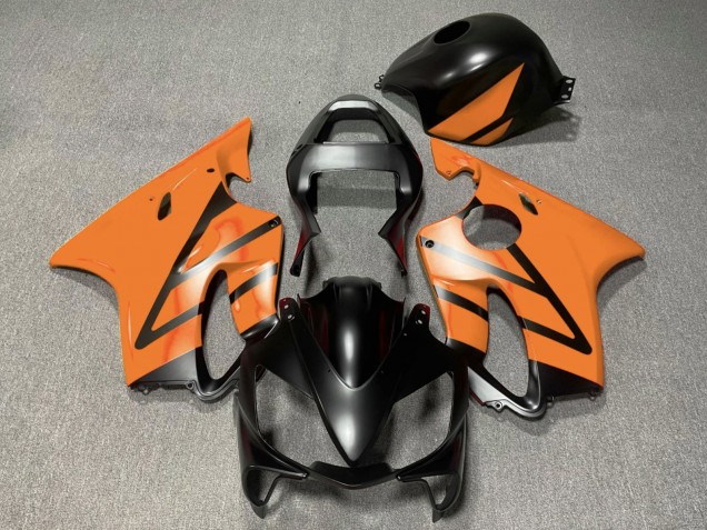 Lojas Carenagens Moto Honda CBR600 F4i 2001-2003 - Laranja Preto Fosco