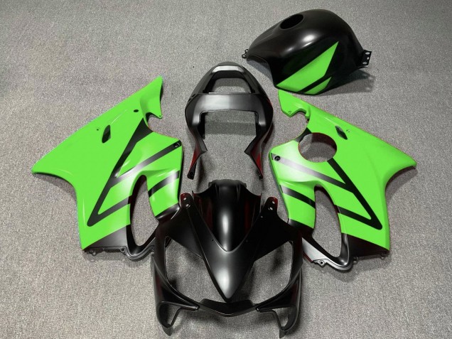 Lojas Carenagens Moto Honda CBR600 F4i 2001-2003 - Verde Preto Fosco