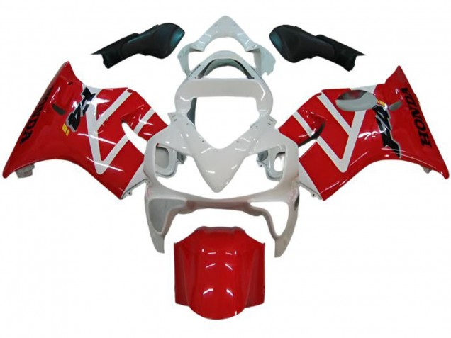 Lojas Carenagem Moto Honda CBR600 F4i 2001-2003 - Branco Vermelho