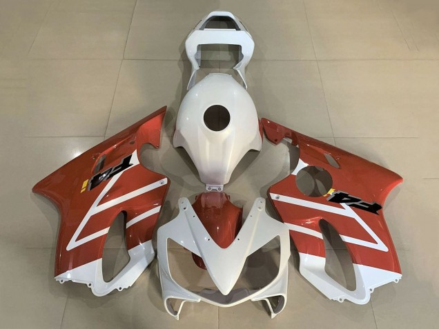 Lojas Carenagens Moto Honda CBR600 F4i 2001-2003 - Branco Laranja