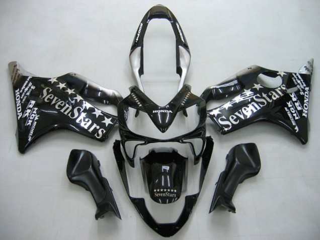 Lojas Carenagens Moto Honda CBR600 F4i 2004-2007 - Preto Brilhante SevenStars