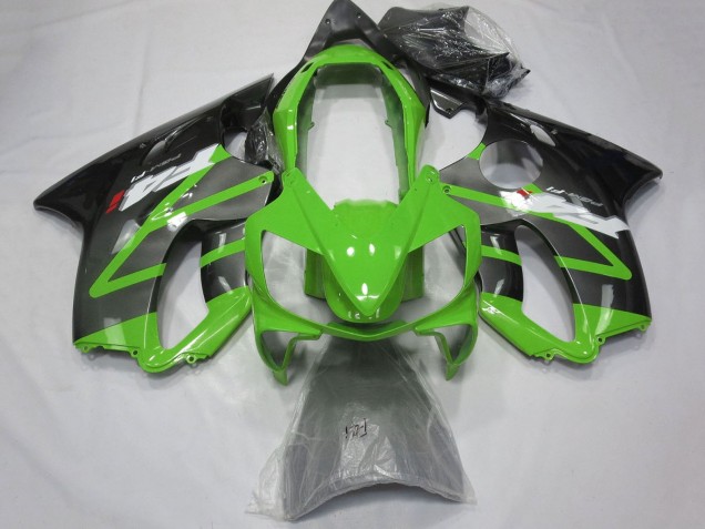 Lojas Carenagens Moto Honda CBR600 F4i 2004-2007 - Verde Cinzento Preto Brilhante