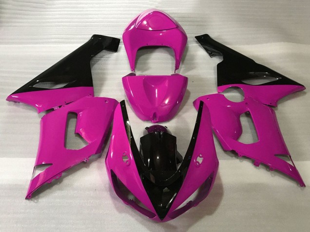 Lojas Carenagens Moto Kawasaki ZX6R 2005-2006 - Rosa Preto