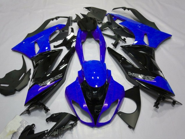 Lojas Carenagens Moto Kawasaki ZX6R 2007-2008 - Azul Preto Branco