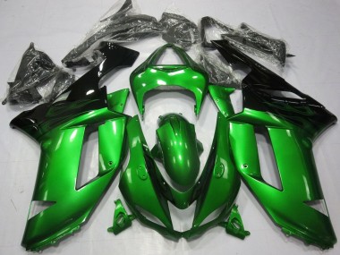 Lojas Carenagens Moto Kawasaki ZX6R 2007-2008 - Verde Preto