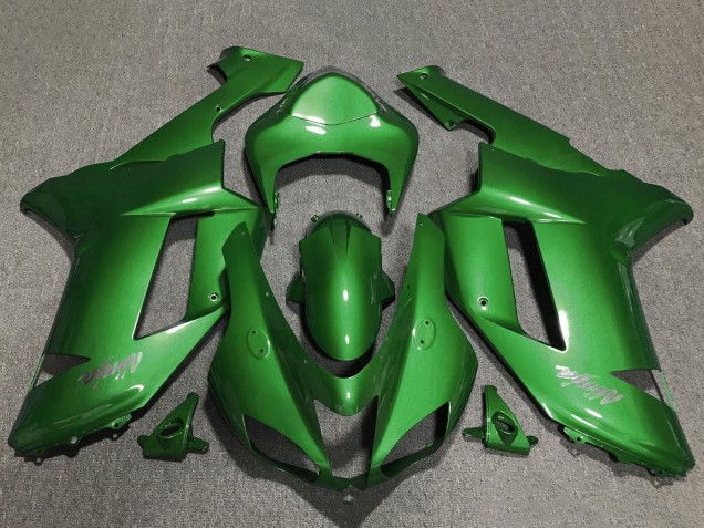 Lojas Carenagens Moto Kawasaki ZX6R 2007-2008 - Verde Chrome