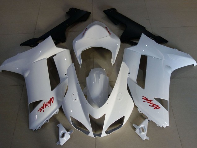 Lojas Carenagens Moto Kawasaki ZX6R 2007-2008 - Branco Vermelho