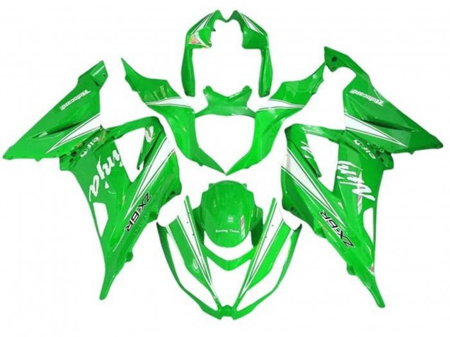 Lojas Carenagens Moto Kawasaki ZX6R 2013-2018 - Verde Branco