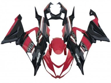 Lojas Carenagens Moto Kawasaki ZX6R 2013-2018 - Vermelho Preto Branco
