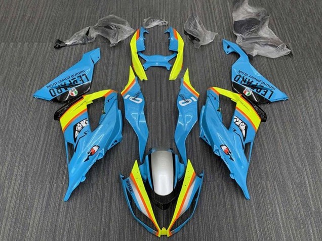 Lojas Carenagens Moto Kawasaki ZX6R 2013-2018 - Azul Claro Amarelo Laranja Preto Prata