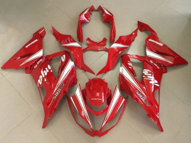 Lojas Carenagens Moto Kawasaki ZX6R 2013-2018 - Vermelho Branco