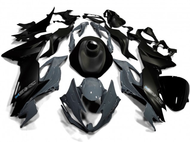 Lojas Carenagens Moto Kawasaki ZX6R 2019-2022 - Preto Fosco Nardo Cinzento