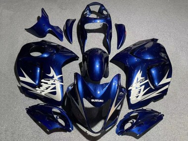 Lojas Carenagens Moto Suzuki GSXR 1300 Hayabusa 2008-2020 - Navy Azul Branco Cinzento