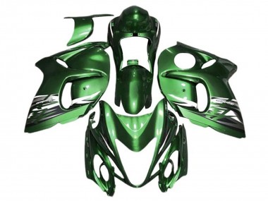 Lojas Carenagens Moto Suzuki GSXR 1300 Hayabusa 2008-2020 - Verde Prata Branco