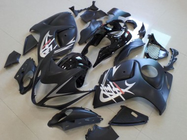 Lojas Carenagens Moto Suzuki GSXR 1300 Hayabusa 2008-2020 - Preto Fosco Preto Brilhante Prata