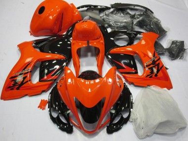 Lojas Carenagens Moto Suzuki GSXR 1300 Hayabusa 2008-2020 - Laranja Preto