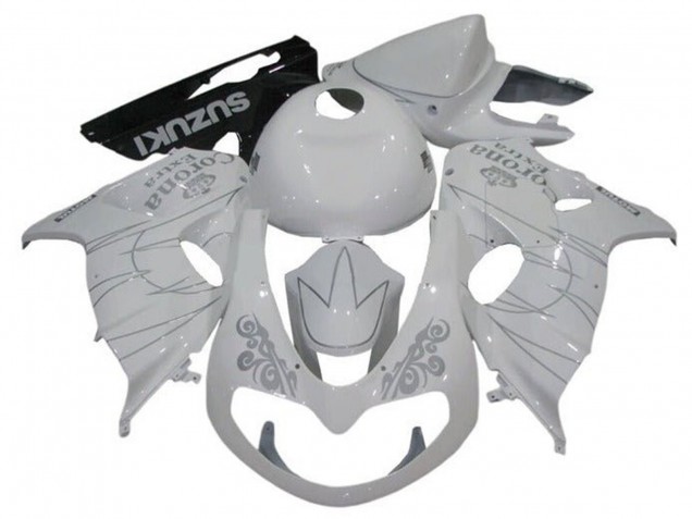 Lojas Carenagens Moto Suzuki TL1000R 1998-2003 - Branco Prata Corona