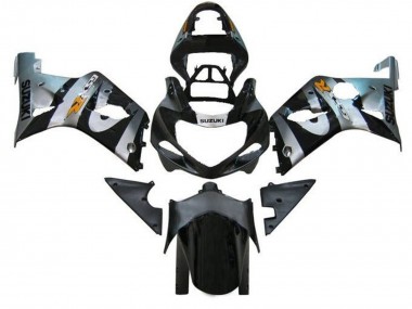 Lojas Carenagens Moto Suzuki GSXR1000 2000-2002 - Prata Preto Laranja