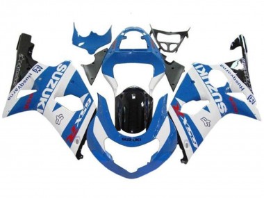 Lojas Carenagens Moto Suzuki GSXR1000 2000-2002 - Branco Azul Claro Preto Brilhante Vermelho