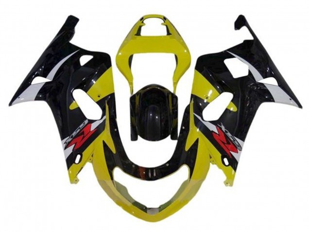 Lojas Carenagens Moto Suzuki GSXR1000 2000-2002 - Amarelo Prata Preto Brilhante Vermelho