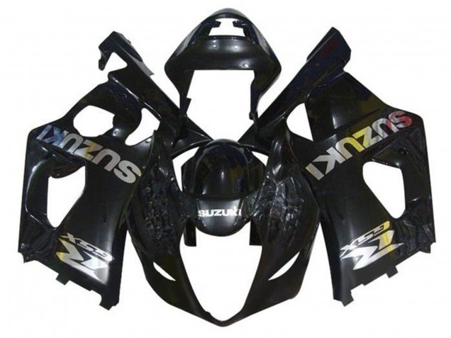 Lojas Carenagens Moto Suzuki GSXR 1000 2003-2004 - Preto Brilhante Chrome