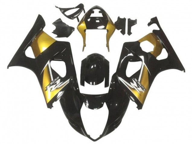 Lojas Carenagens Moto Suzuki GSXR 1000 2003-2004 - Ouro Preto Brilhante