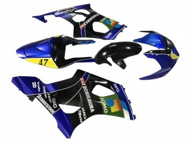 Lojas Carenagens Moto Suzuki GSXR 1000 2003-2004 - Azul Amarelo Preto JOMO