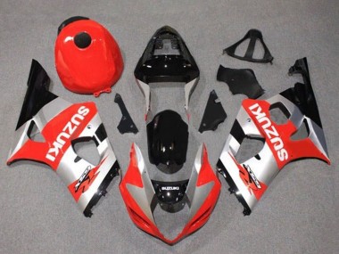 Lojas Carenagens Moto Suzuki GSXR 1000 2003-2004 - Vermelho Prata Preto