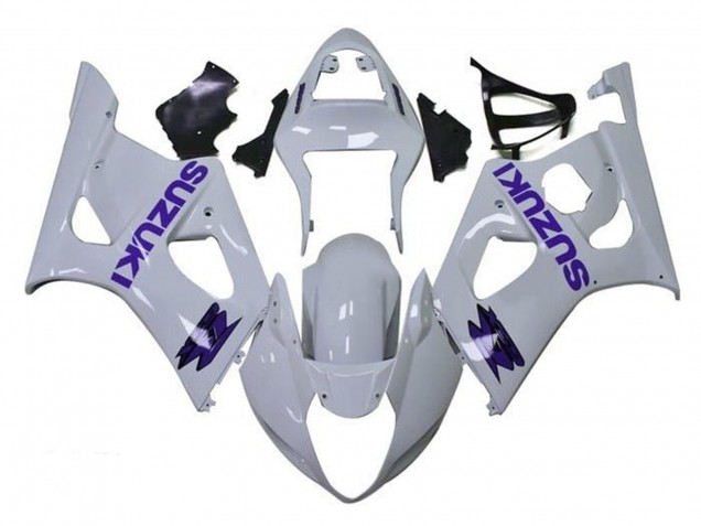 Lojas Carenagens Moto Suzuki GSXR 1000 2003-2004 - Branco Roxo