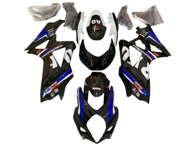Lojas Carenagens Moto Suzuki GSXR 1000 2005-2006 - Preto Azul Branco Vermelho Yoshimura