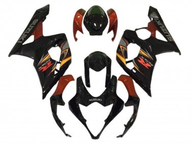 Lojas Carenagens Moto Suzuki GSXR 1000 2005-2006 - Preto Vermelho Amarelo Cinzento