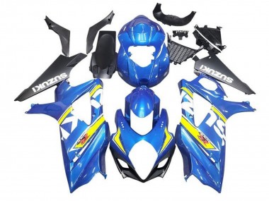 Lojas Carenagens Moto Suzuki GSXR 1000 2005-2006 - Azul Amarelo Branco Preto