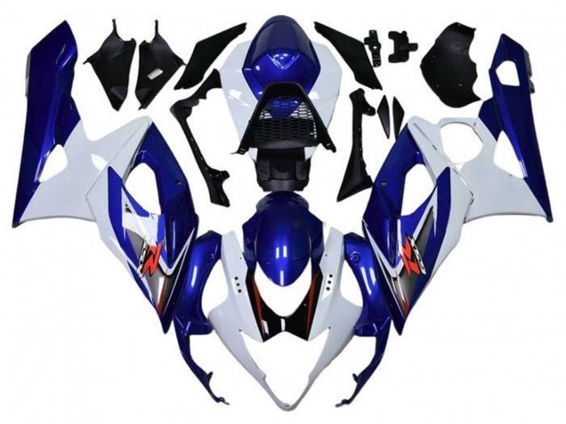 Lojas Carenagens Moto Suzuki GSXR 1000 2005-2006 - Branco Azul Vermelho