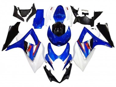 Lojas Carenagens Moto Suzuki GSXR 1000 2005-2006 - Branco Azul Preto Vermelho