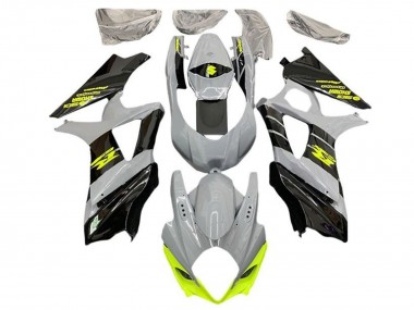 Lojas Carenagens Moto Suzuki GSXR 1000 2005-2006 - Cinzento Preto Amarelo Néon