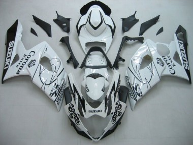 Lojas Carenagens Moto Suzuki GSXR 1000 2005-2006 - Branco Preto Alstare Corona