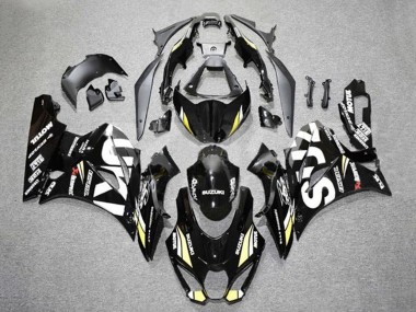 Lojas Carenagens Moto Suzuki GSXR1000 2017-2024 - Preto Branco Amarelo