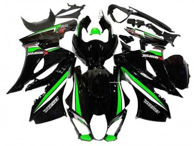 Lojas Carenagens Moto Suzuki GSXR1000 2017-2024 - Preto Verde Branco Listra