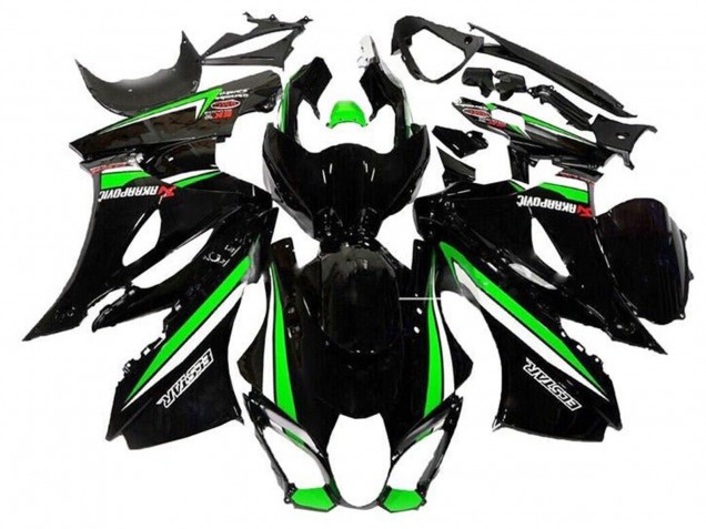 Lojas Carenagens Moto Suzuki GSXR1000 2017-2024 - Preto Verde Branco Listra
